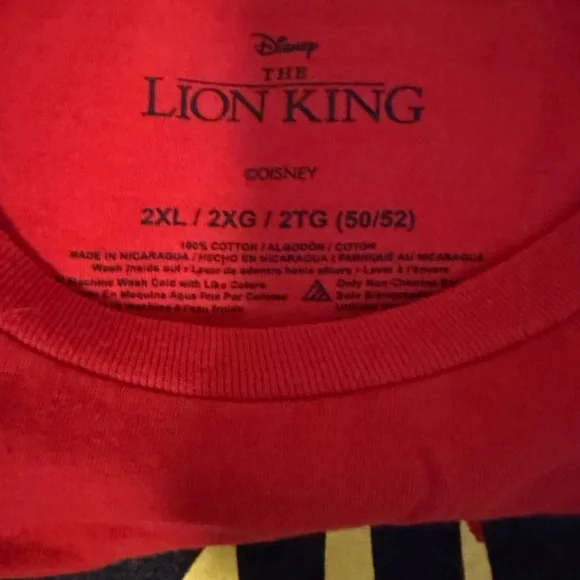 🎄3/$15 EUC Mens Lion King T-Shirt XXL - Picture 3 of 4